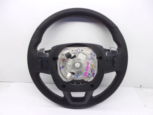 2022 2023 jeep grand cherokee heated black leather steering wheel oem