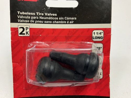 Milton s415 tubeless tire valves, 1-1/4&#034; length, .625&#034; hole diameter - pack of 2