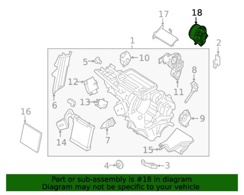 Oem ford blower motor - part number: mm1127 - av1z-19805-c