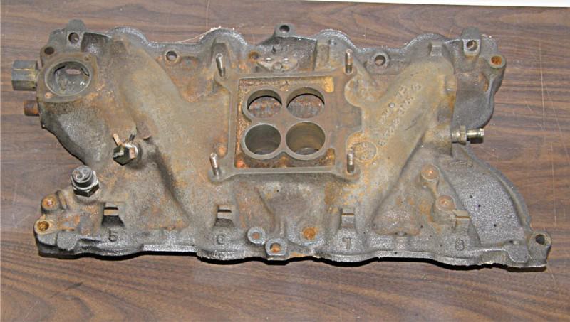 Ford mercury montego 429 460 4v intake manifold d0ve-9425-b thunder jet 