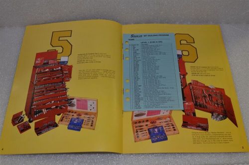 &#034;rare&#034; snap-on tools early december 1979 movin&#039; up tool set building brochure