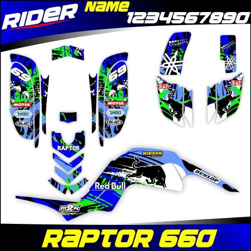 Yamaha raptor 660 decals graphics kit stickers