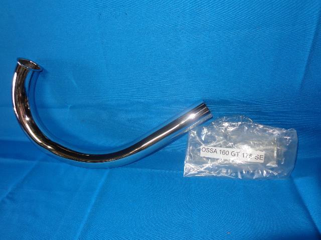 Exhaust elbow ossa 160 gt and 175 se, new chrome.