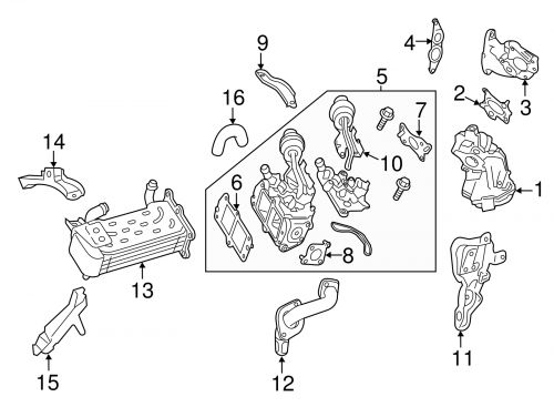 Genuine mercedes-benz valve gasket 651-142-13-80