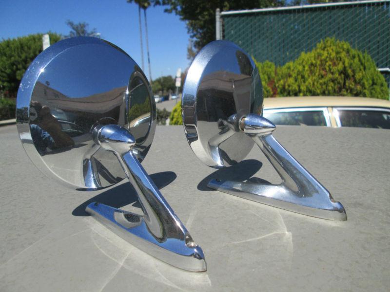 Metal chrome side mirrors-matched set of  2