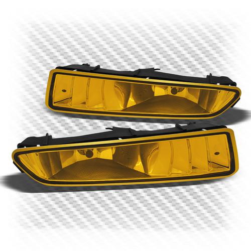 02-03 acura tl jdm yellow driving fog lights replacement front lamps left+right