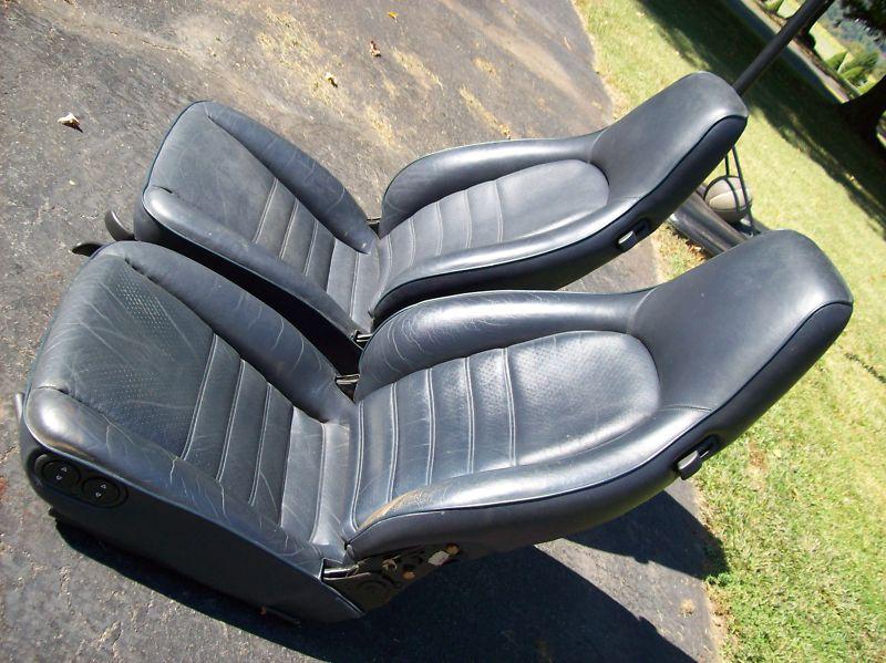 Porsche 968 911 964 944 turbo s2, dark blue front seats