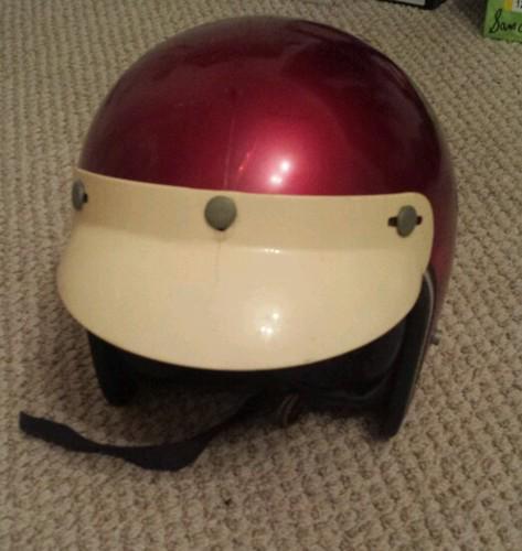 Vintage like bell mag ii 2 open face motorcycle motocross helmet chopper mx bmx 