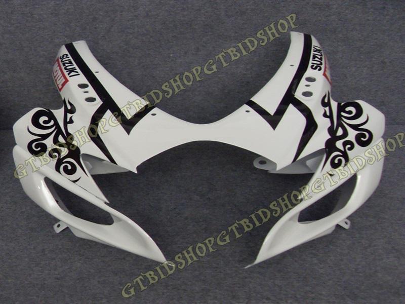 Universal head fairing for suzuki gsxr600 750 k6 ( 2006 - 2007 ) white black