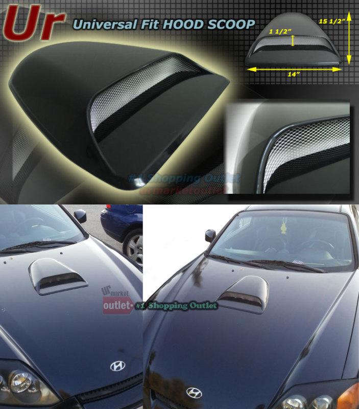 Universal front hood scoop for 4runner rav 4 tacoma tiburon veloster echo black 