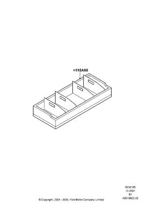 2l1z78115a00aa ford compartment assy - rear stowage