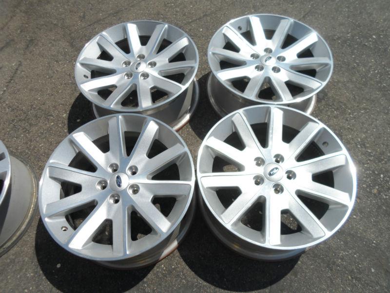 2009 - 2012 18" ford flex aluminum 10 spokes silver / machined wheel