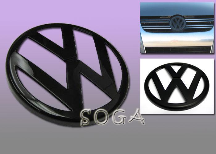 Gloss black mk4 golf vw front grill grille emblem badge us seller