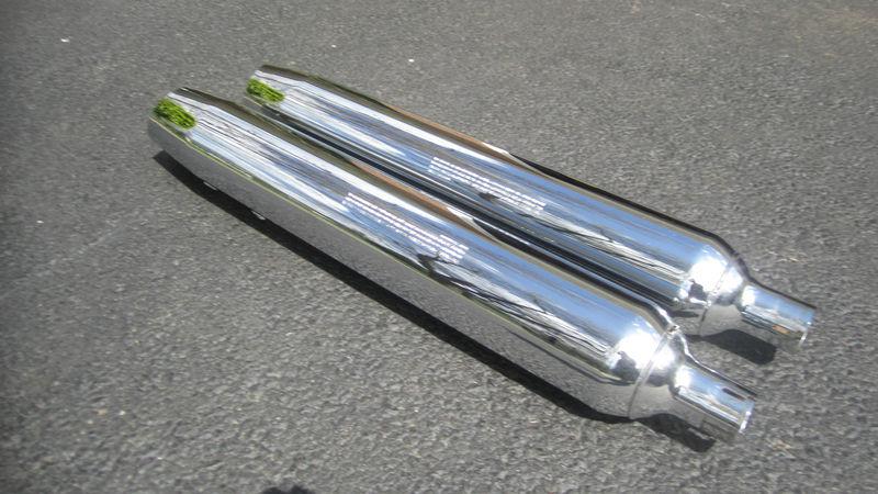 Harley davidson road glide 2011 fltrx chrome mufflers 64900016a