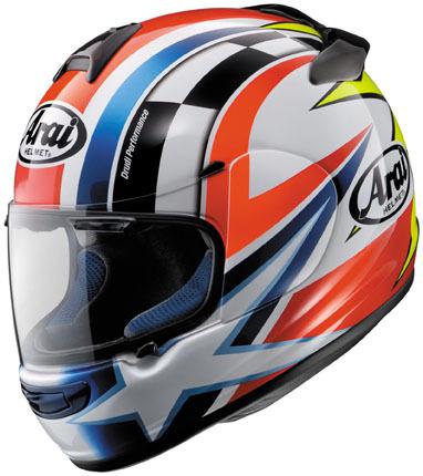 Arai vector-2 kevin schwantz replica full-face helmet,red/white/blue,small/sm