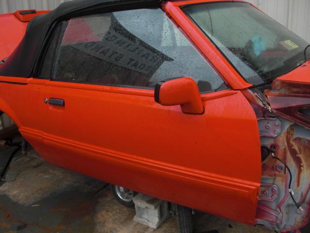 87-93 mustang lx convertible rh passengers door power oem summer edition clean