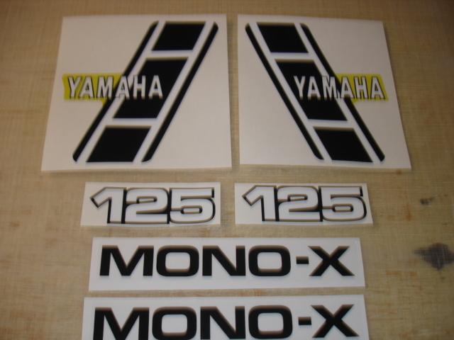 1983 yamaha yz 125 complete decal set ahrma