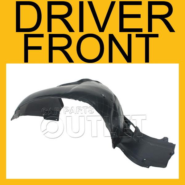 2001-2006 bmw e46 2dr front fender liner bm1248101 l/h splash shield rear sector