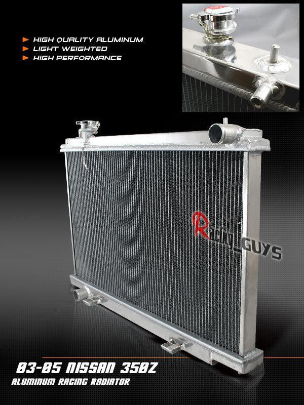 2003-2006 nissan 350z aluminum racing radiator z33 fairlady jdm cooling new