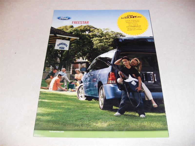 2007 ford freestar original sales brochure