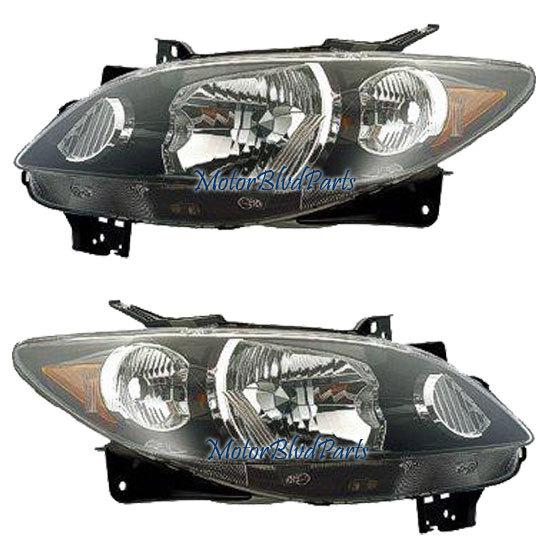 04-06 mazda mpv van genuine factory oe headlights headlamps left + right pair