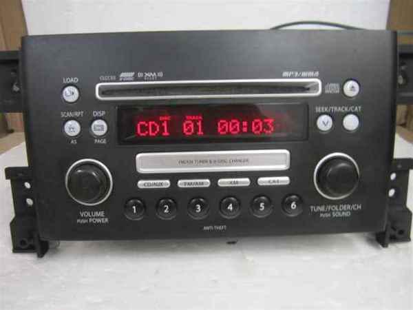 06-08 suzuki grand vitara mp3 xm 6 disc radio