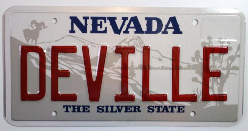 Deville metal novelty souvenir license plate for your cadillac