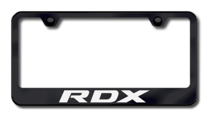 Acura rdx laser etched license plate frame-black made in usa genuine