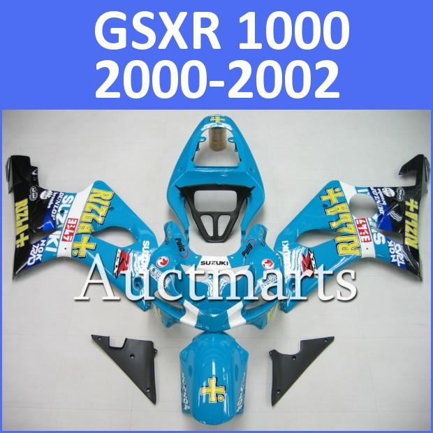 Fit suzuki 00 01 02 gsxr 1000 gsx-r1000 2000 2001 2002 fairing k1 c14 d03