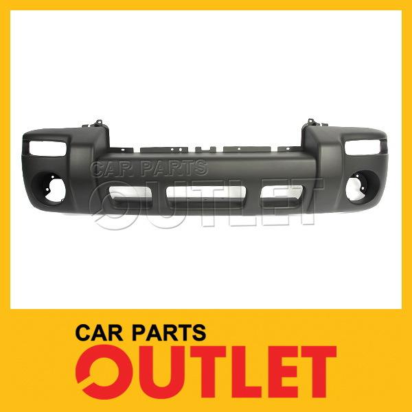 2002-2004 jeep liberty sport front bumper textured gray plastic facial cover new