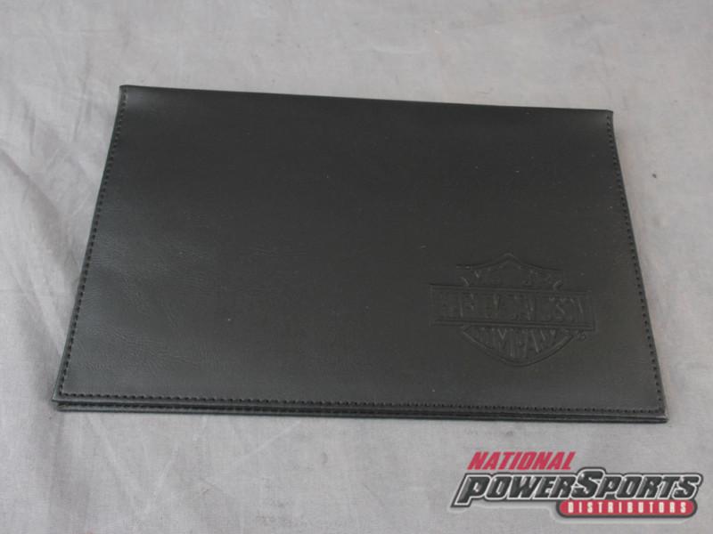 Harley davidson leather manual registration storage book holder 927137