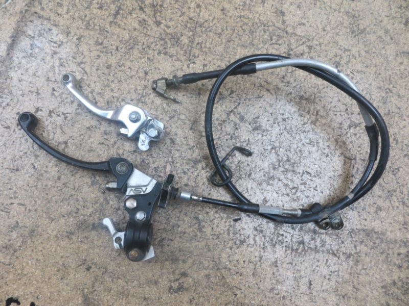 2006 06 kx250f kx 250f kxf250 kxf 250 asv clutch & brake lever set levers cable