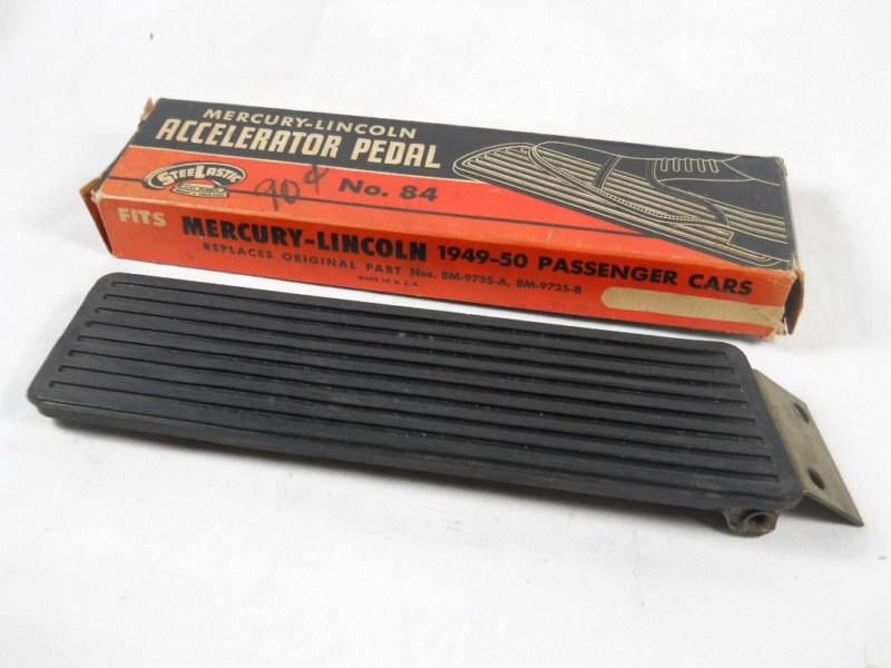 Vintage nos accelerator pedal in box ~ 1949 1950 ford mercury lincoln ~free ship
