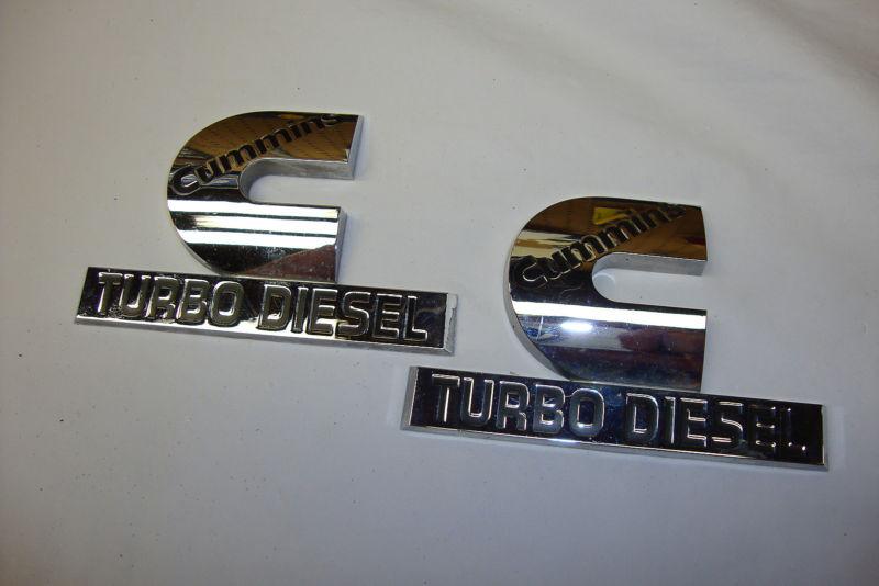 2006 - 2012 dodge ram 2500 3500 4500 cummins turbo diesel chrome emblems oem