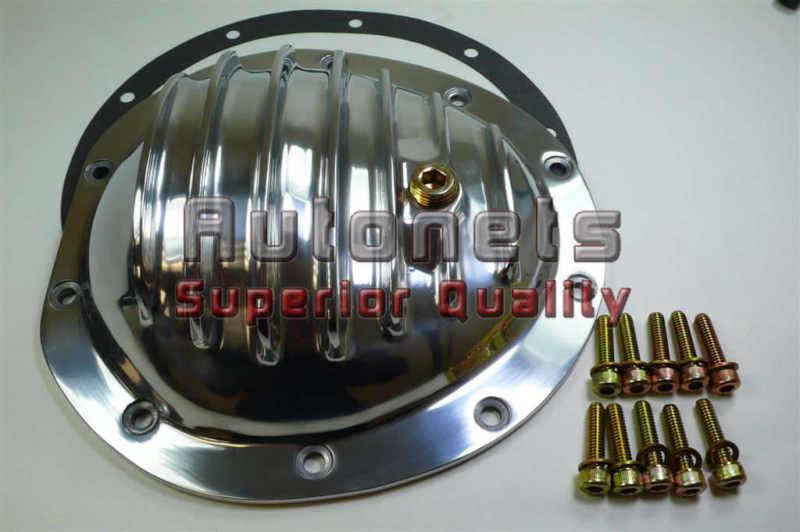 Polished aluminum differential cover chevy gmc truck 10 bolt front hot rat rod