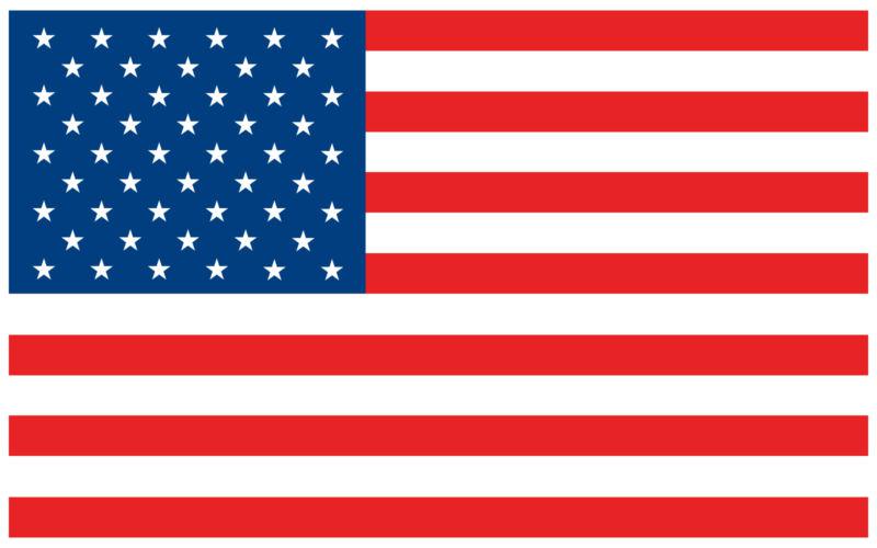 5" american flag usa decal sticker vinyl patriotic stars and stripes a+