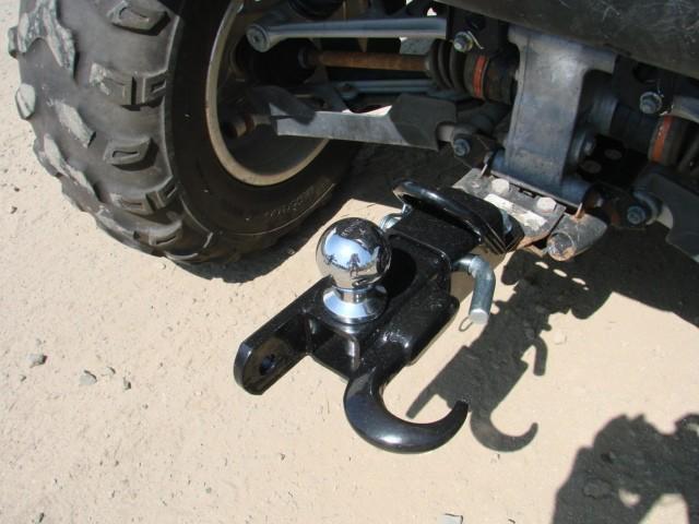 3 way utility tow hitch 2" ball hook receiver atv 3500lb rhino rancher foreman