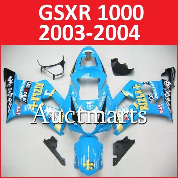 Fit suzuki 03 04 gsxr 1000 gsx-r1000 2003 2004 fairing k4 bodywork d10 a01