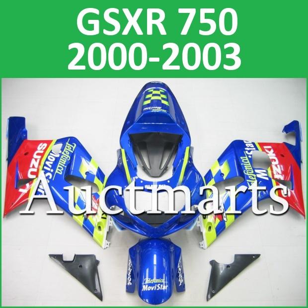 Fit suzuki 00 01 02 03 gsxr 750 gsx-r750 2000 2001 2002 2003 fairing k1 b39 c13