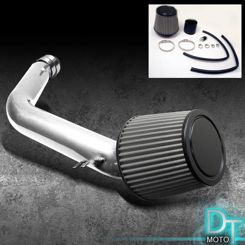 Stainless washable cone filter + cold air intake 03-07 accord v6 polish aluminum