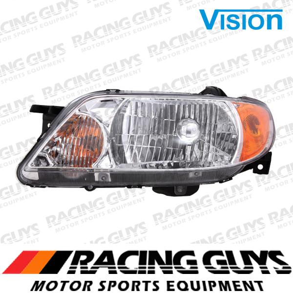 Single left headlight driver front new lamp replacement 01-03 mazda protege 4dr