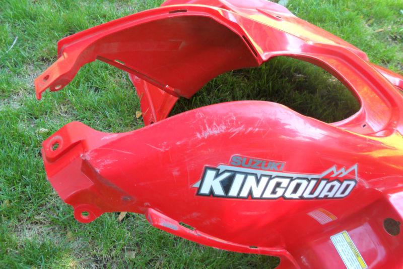 Suzuki oem kingquad 450 4x4 front fender king quad red 
