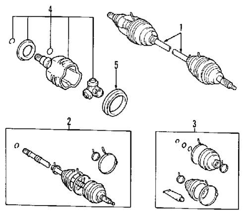 Toyota 4341042023 genuine oem factory original axle assy