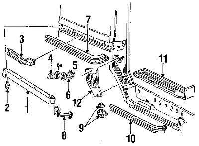 Gmc 15016837 genuine oem factory original roller bracket