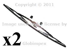 Mercedes w126 windshield wiper blades l& r 22inch  oem new + warranty