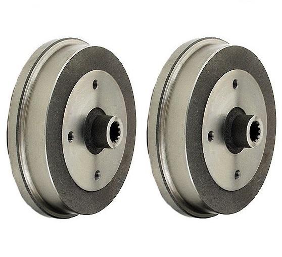 Vw beetle super beetle set of 2 rear brake drum aftermarket 113501615j