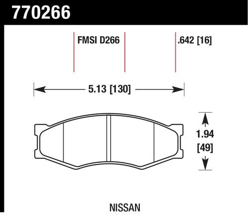 Hawk performance 770266 premium oes; disc brake pads