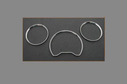 Mercedes benz w210 e class 95-99 chrome dashboard instrument gauge dial ring set