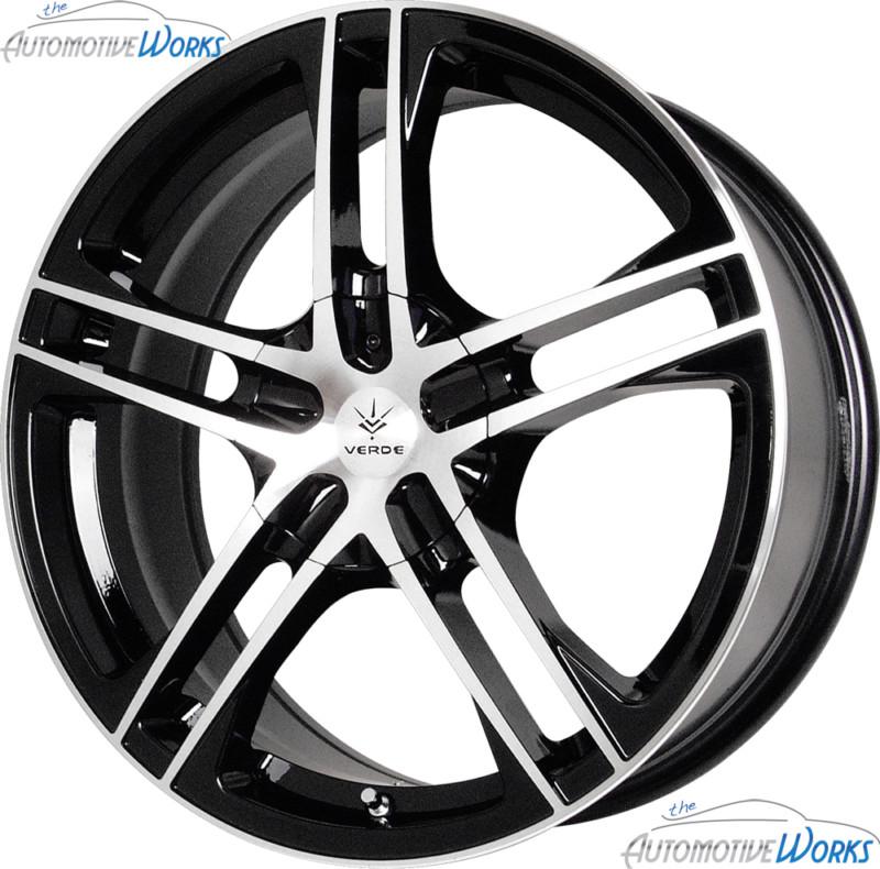 1 - 16x7 verde protocol 5x114.3 5x4.5 5x120 +40mm gloss black wheel rim inch 16"