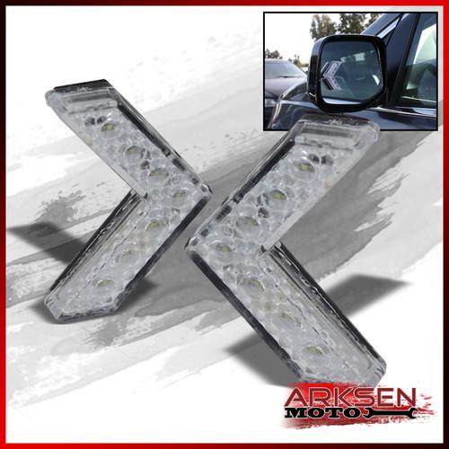 7 led side mirror sequential red turn signal arrow indicator blinker + 3m tape